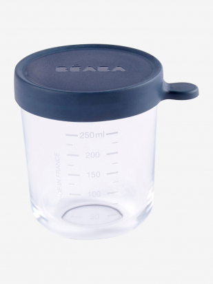 Pot en verre 250 ml Dark blue Beaba