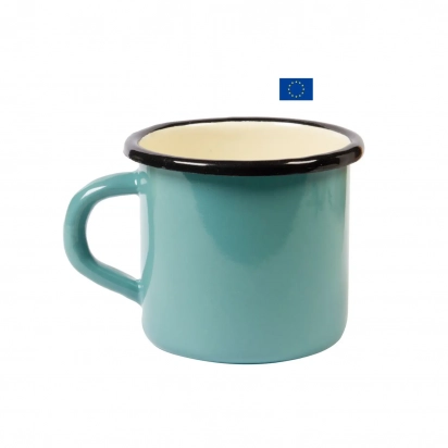 Tasse Mug émaillée turquoise