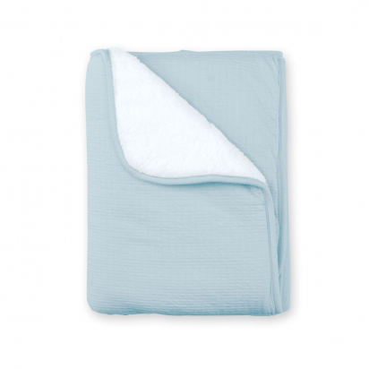 Couverture Pady tetra Jersey bleu 75x100cm Bemini