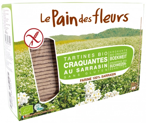 Tartines craquantes BIO Sarrasin 300gr Le pain des fleurs
