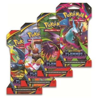 ME 02 - Flammes Fantasmagoriques - Booster sous blister cartonné Aléatoire à l'unité POKEMON FR