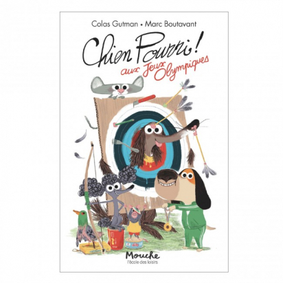 Livre Chien Pourri aux jeux olympiques de Gutman-Boutavant L'école des Loisirs