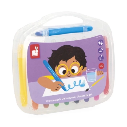 10 crayons gel Colo – Coloriage créatif dès 3 ans – Janod