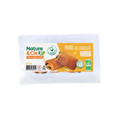 Pains au chocolat bio (3 pièces) 180 g Nature & Cie