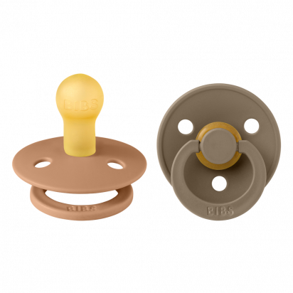 Lot de 2 tétines BIBS T1 Earth/ Dark Oak