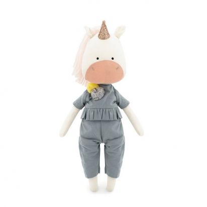Doudou peluche Daphné la Licorne Orange Toys