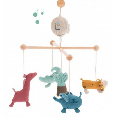 Mobile musical croisillon Sous mon baobab Moulin Roty