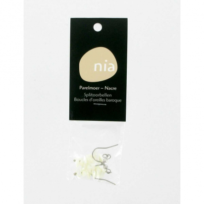 Nacré - Boucles d'oreilles baroque de pierres protectrices perles - Nia