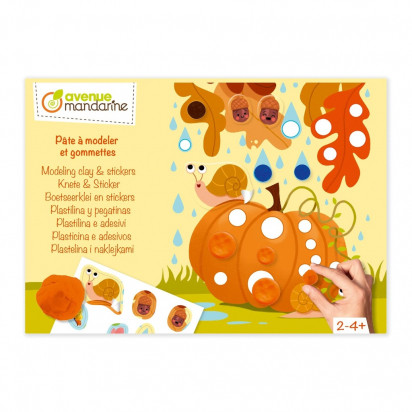 Boîte créative, Pâte à modeler et gommettes, Saisons Avenue Mandarine