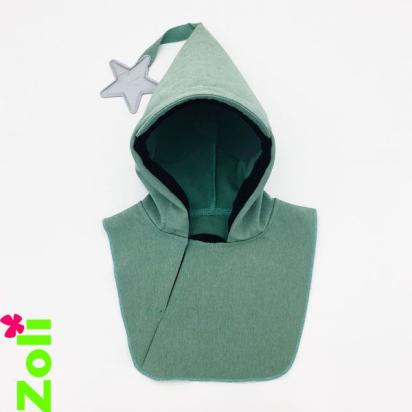 Capuchon cagoule imperméable enfant Zoli - Vert Yuki