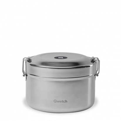 Bento isotherme 850 ml inox brossé Qwetch
