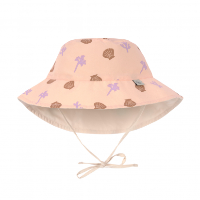 Chapeau anti-UV réversible Coraux pêche rose Lassig