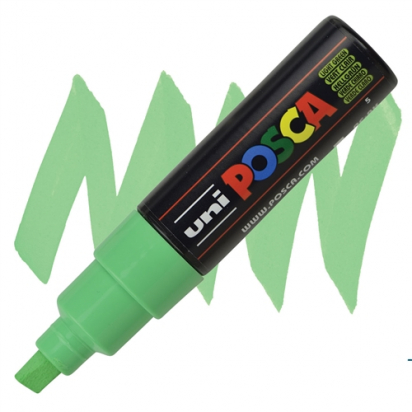Marqueur PC8K pointe large 8 mm Vert clair POSCA