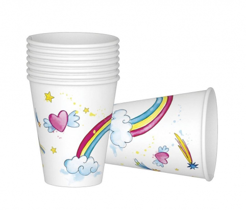 C&L Gobelet - lot de 8 - licornes