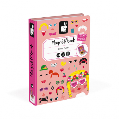 magneti'book crazy faces fille Janod 