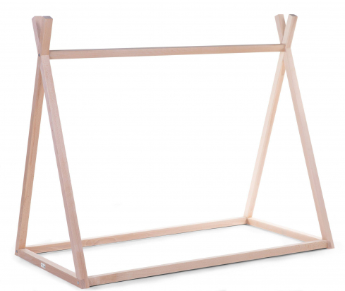 Lit cabane selon Montessori - Tipi naturel - 70x140 - Childhome