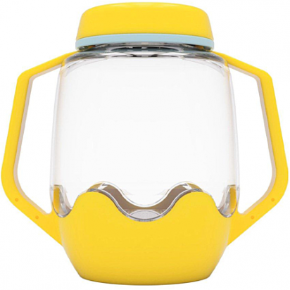 Glo Pals Bocal de jeu sensoriel jaune