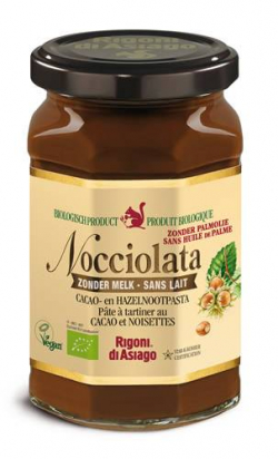 Pâte à tartiner cacao et noisettes BIO SANS LAIT - 250g - Nocciolata