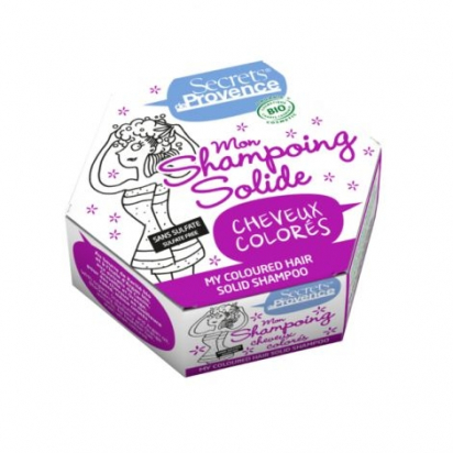 Shampooing solide BIO - Cheveux colorés - Secrets de provence