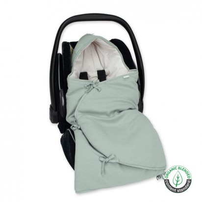 Nid d'ange double 0-4 mois Waffle Vert Céladon Bemini