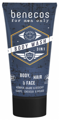 Gel douche 3 en 1 Men BIO 200 ml Benecos