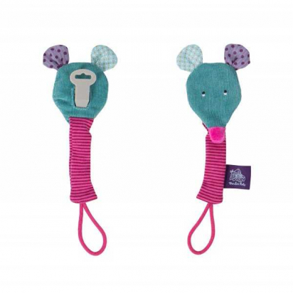 Attache sucette/tétine - Souris - Les jolis pas beaux - Moulin roty