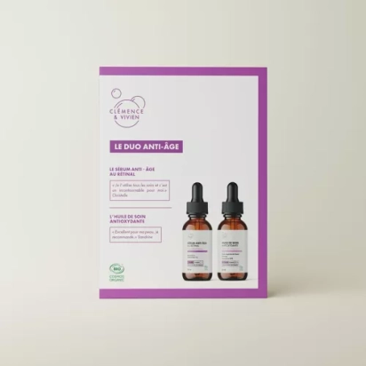 Coffret duo anti-âge Clémence et vivien