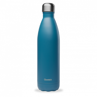 Bouteille Isotherme - 750ml - Mat bleu canard - Qwetch