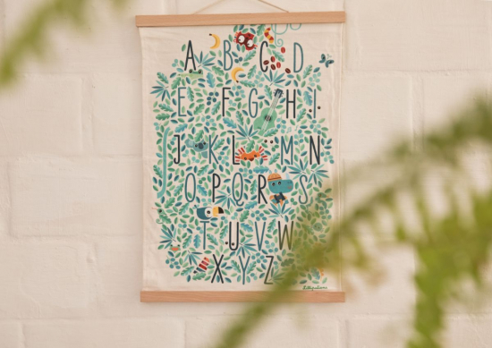 Affiche murale Jungle Abécédaire Lilliputiens
