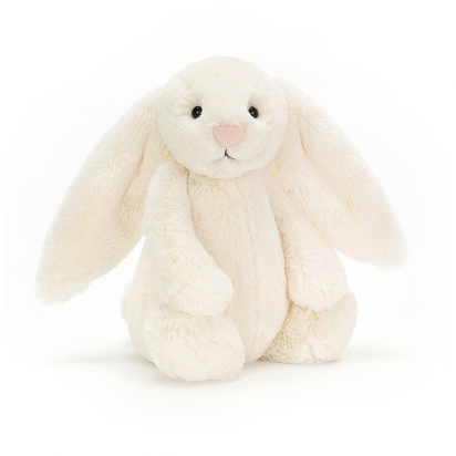 Doudou peluche Bashful Cream lapin 31cm Jellycat