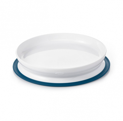 Assiette Stick et stay Navy Oxo Tot