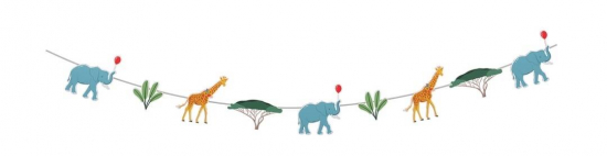 C&L Guirlande - 3,6 m - Animaux de la Savane