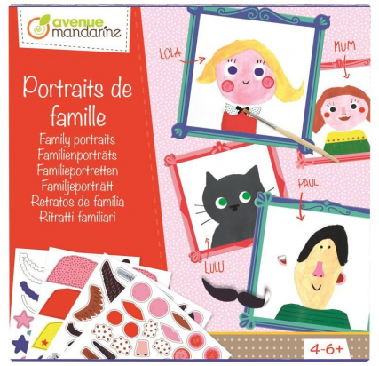 Coffret créatif, Portraits de famille Avenue Mandarine