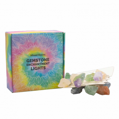 Lumières d’enchantement de pierres précieuses - Pierres mélangées