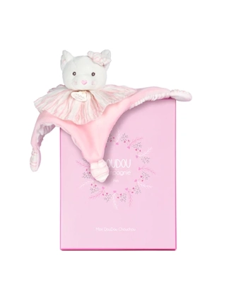 Doudou plat Chat - 20cm - les Chouchoux Doudou et compagnie
