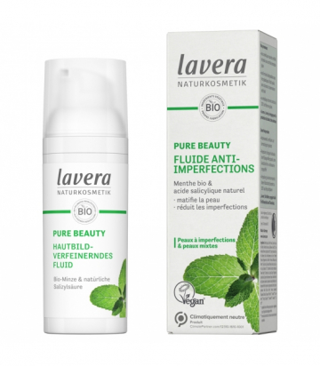 Fluide anti-imperfections BIO menthe & acide salicylique - 50ml - Lavera