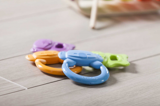 Anneau de dentition rond biodégradable - Purple - Ekoala