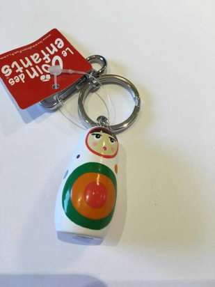 Porte-clé - Matriochka blanc - Le coin des enfants
