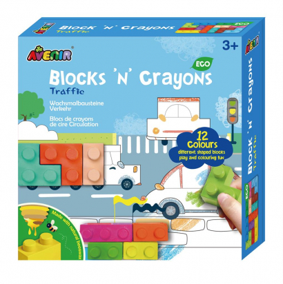 Crayons de cire Blocks Véhicules Avenir