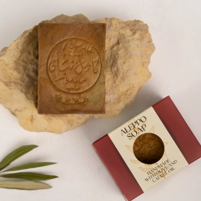 Savon d'Alep avec huile d'olive et laurier Syriana
