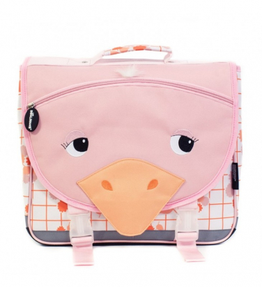 Cartable 35 cm Pomelos l'autruche Les Déglingos