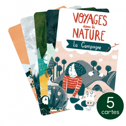 Pack Voyage dans la nature cartes pour lecteur Yoto