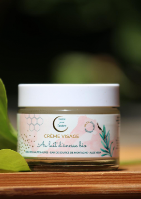 Crème visage au Lait d'Ânesse 50 ml Lune pour l'autre