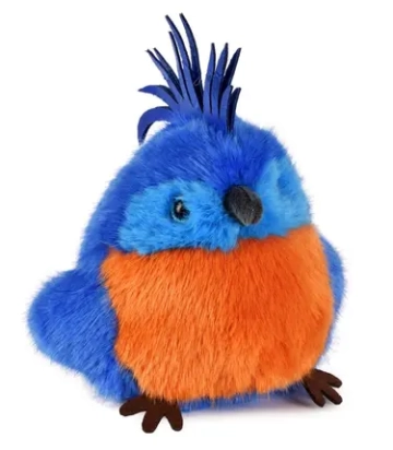 Peluche Perroquet bleu royal Les Cui-Cui Paradis 15 cm – Histoire d'Ours