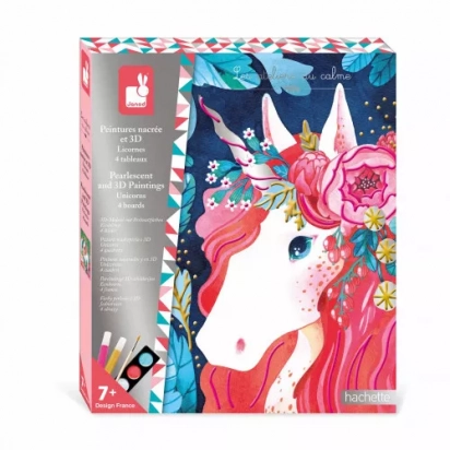 Peinture Nacrée et 3D Licorne Janod