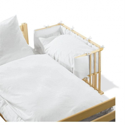 Tour de lit blanc pour lit cododo