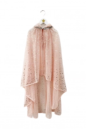 Cape de fée rose à étoiles argentées Ratatam