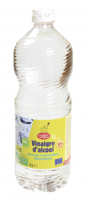 Vinaigre d'alcool bio 8% - 1L - La droguerie écologique