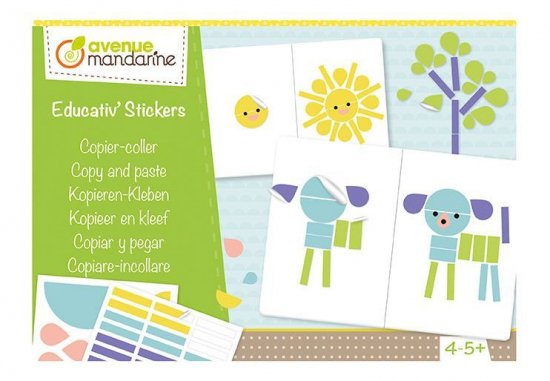 Boîte créative, Educativ' Stickers, Copiercoller Avenue Mandarine