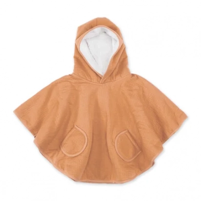 Poncho de voyage Teddy Abricot Bemini